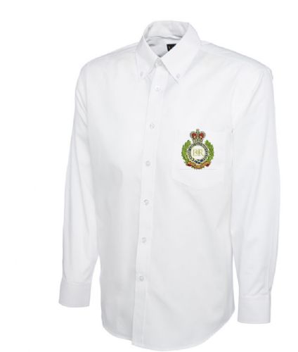 Personalised White Collared Embroidered Long Sleeve Shirt